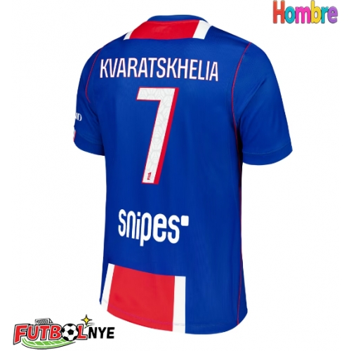 Camiseta Paris Saint-Germain Khvicha Kvaratskhelia #7 Primera Equipación 2026-27 manga corta